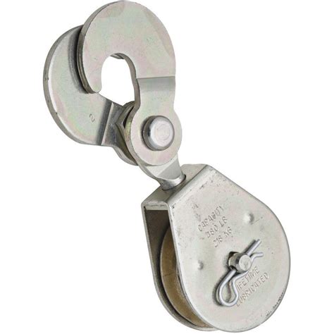 National Hardware 2 In Zinc Plated Swivel Hook Single Pulley 3217bc 2