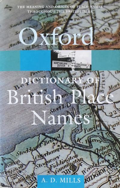 Book Oxford Dictionary Of British Place Names Nordic Names
