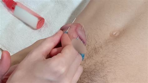 Femdom Needles Through Cock BDSM Fetish