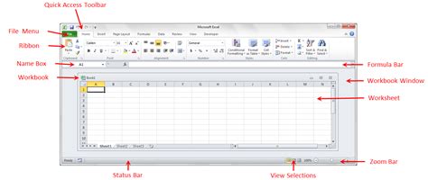 Learn Excel 2010 Excel 2010 Parts