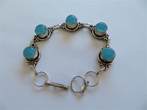 A Beautiful Pale Blue Aquamarine Bracelet The Aquamarine Gemstone