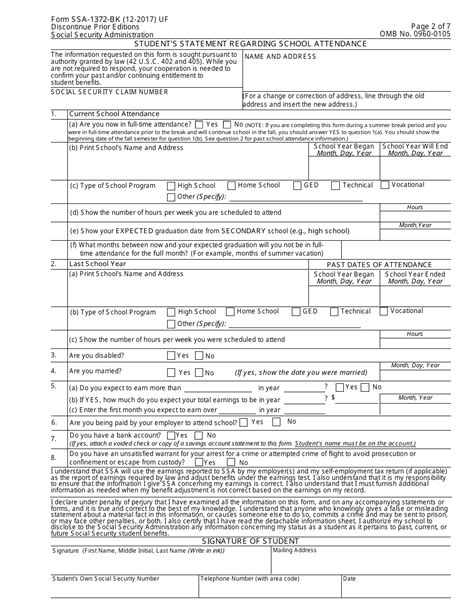 Form Ssa 1372 Bk Fill Out Sign Online And Download Fillable Pdf