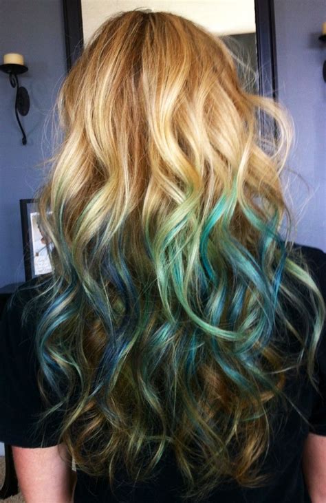 Blue Kool Aid Hair Dye Via Angela Simcox Koll Aid