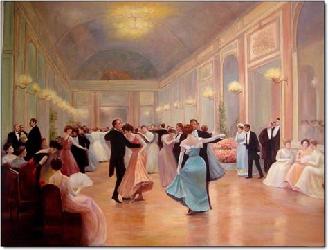 Dance Oil Paintingdance An Elegant Soireeoil Painting