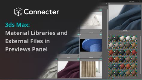 3ds Max Material Libraries And External Files In Connecter Youtube