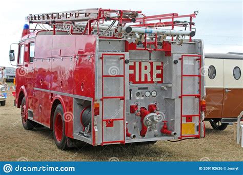 Vintage Red Fire Engine Stock Photo Image Of Rescue 209102626