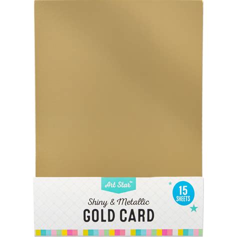 Art Star A4 250gsm Gold Card 15 Sheets