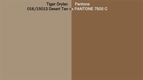 Tiger Drylac 016 15013 Desert Tan Vs Pantone 7505 C Side By Side Comparison