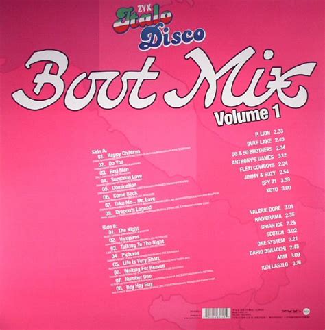 Various Zyx Italo Disco Boot Mix Vol 1 Vinyl At Juno Records