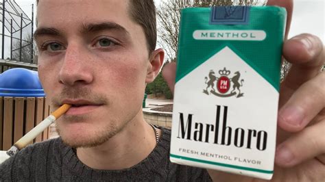 Smoking A Marlboro Green Menthol Soft Pack Cigarette Discontinued Review YouTube
