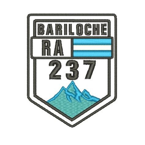 Patch Bordado Termocolante Ruta 237 Bariloche Argentina Elo7
