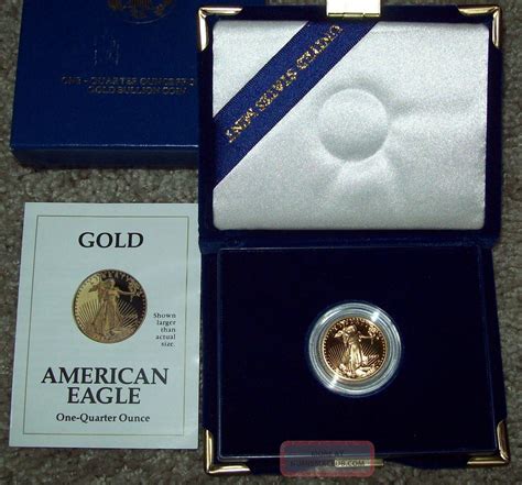 1992 American Gold Eagle 10 Proof Coin 14 Oz Us And Quarter Ounce