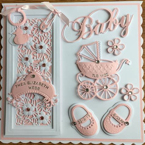 You can also make a baby shower card using a few simple craft supplies. Baby Card by Sospecial Cards Sue Wilson and Marianne Dies ...