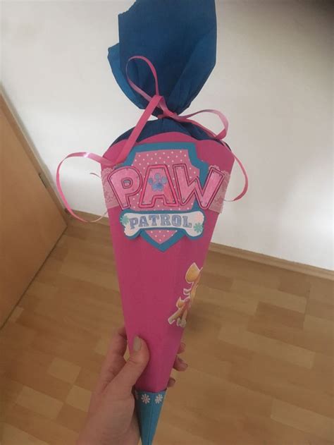 Geburtstag an und ich würde die einladungen gerne selber basteln. Syke von Paw Patrol-Mini-Schultüte | Schultüte basteln ...