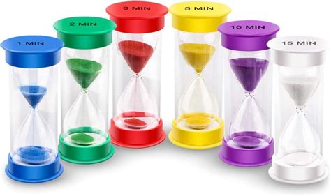 Emdmak Sand Timer Acrylic Hourglass Timer Colorful Sandglass Timer 1