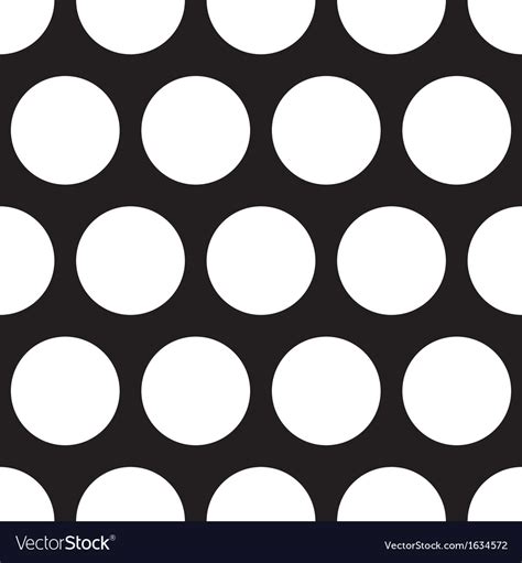 Seamless Dark Pattern With Big White Polka Dots Vector Image