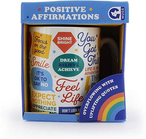 Amazon Ginger Fox Positive Affirmations Novelty Mug Overflowing