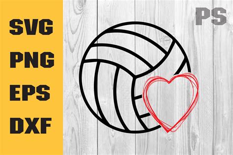 Volleyball Heart Svg Volleyball Svg Graphic By Ilukkystore · Creative
