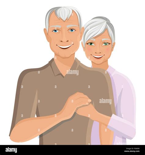 Senior Couple Portrait Stock Vector Image And Art Alamy