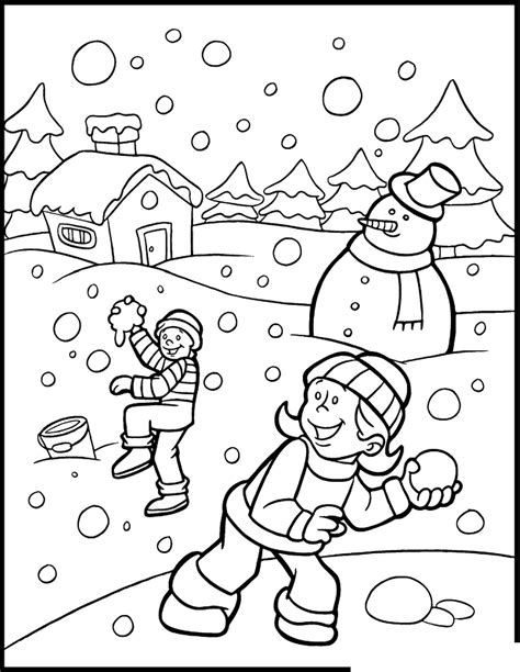 Seasons Coloring Pages