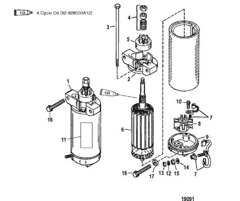 This diagram would be the basis. Mercury Marine 225 HP (3.0L EFI) Starter Motor Parts