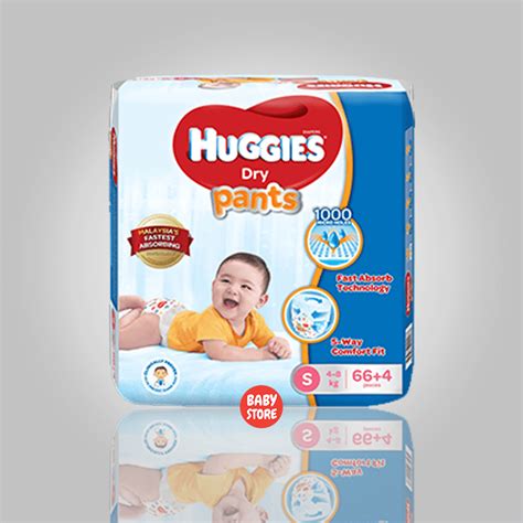 Huggies Dry Pants Baby Diaper Pant S 4 8 Kg 64 Baby Store