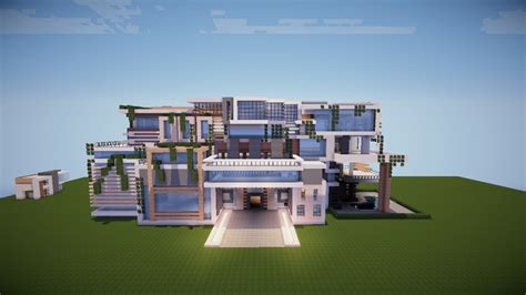 Huge Modern Mansion Minecraft Map