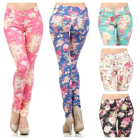 Floral Jeans ♥ Fashion Clothes For Women Floral Jeans