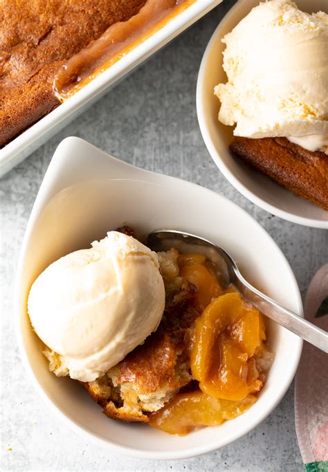Easy Peach Cobbler Recipe (with Bisquick!) VIDEO - A Spicy Perspective