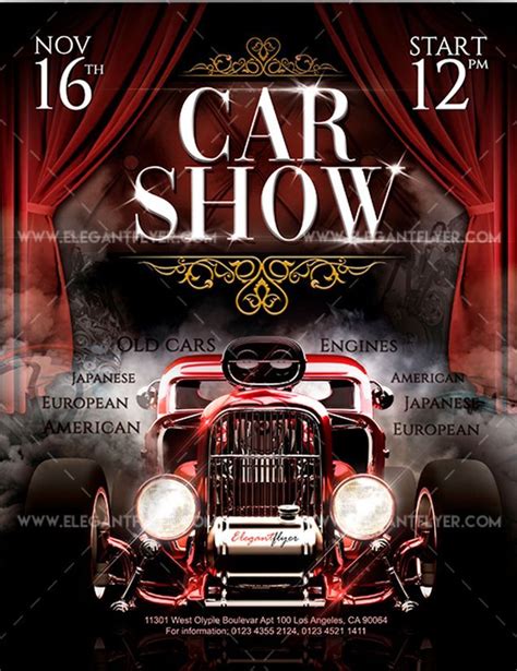 Car Show Free Flyer Psd Template Free Flyer Templates Best Templates