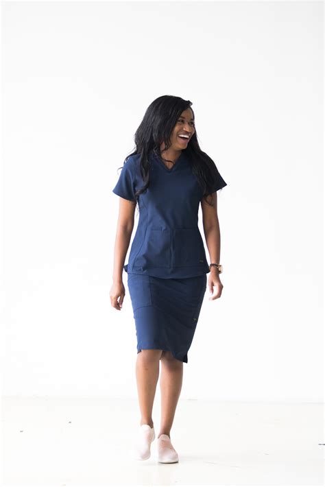 Navy Scrub Set Scrub Skirts Medical Outfit Aesthetic Clothes