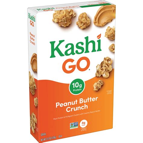 Peanut Butter Crunch Cereal Vegan Protein Kashi Go Kashi