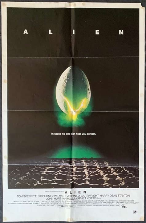 All About Movies Alien Poster One Sheet Original 1979 Horror