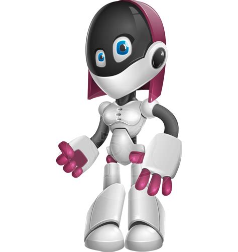 Woman Robot Cartoon Vector Character 112 Illustrations