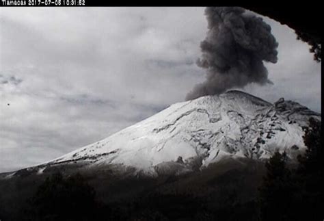 Volcán Popocatépetl Registra Explosión Con Columna De Mil 200 Metros De