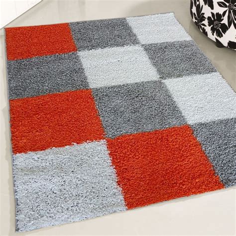 Teppiche mobel wohnen shaggy hochflor schlaf wohnzimmer teppich modern 120×120 rund braun oeko tex marbo nieruchomosci pl. Hochflor Teppich Rot Einfarbig MY380 120x120 cm Rund
