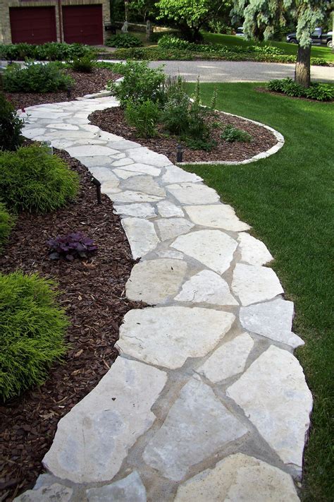 Fond Du Lac Limestone Walkwaypathway Backyard Walkway Backyard