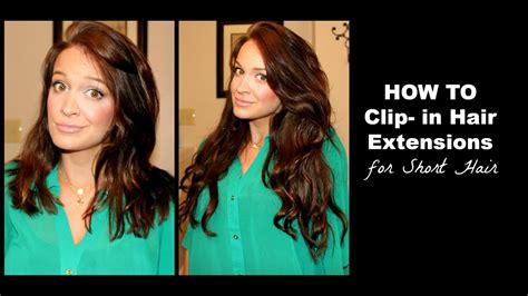How To Clip In Hair Extensions Tutorial - YouTube