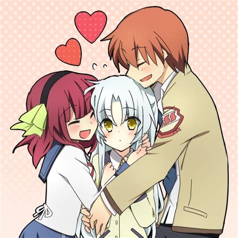 Tachibana Kanade Nakamura Yuri And Otonashi Yuzuru Angel Beats