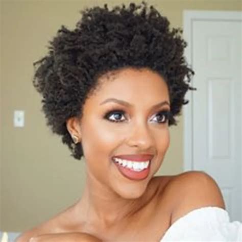 Short Human Hair Wigs For Black Women Jerry Curl Human Hair Wigs Non Remy Afro Kinky Curly