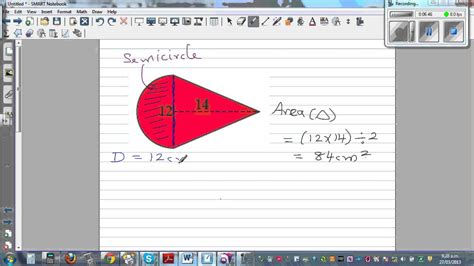 Find the area of the large rectangle, the unshaded triangle, and the unshaded rectangle. Area of composite shapes - YouTube