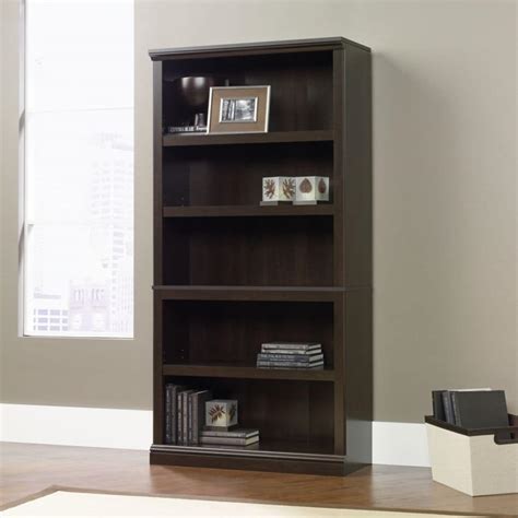 Sauder 5 Shelf Bookcase In Cinnamon Cherry The Home Depot Canada