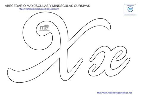 Moldes De Letras Cursivas Mayúsculas Y Minúsculas Free Printable Letter