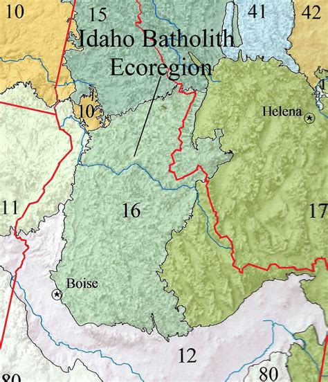 The Location Of The Idaho Batholith Ecoregion 16 Usa Modified From