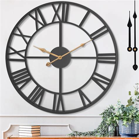 Wall Clocks For Home Decor Large Wall Clock Oversized With Roman