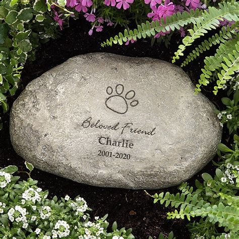 Personalized Pet Memorial Stones In Loving Memory