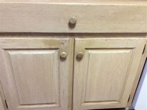 In installing your kitchen cabinet, the first step will be to make a mark where the cabinets are going to be adjoined. Pickled Oak Cabinets - samplesofpaystubs.com