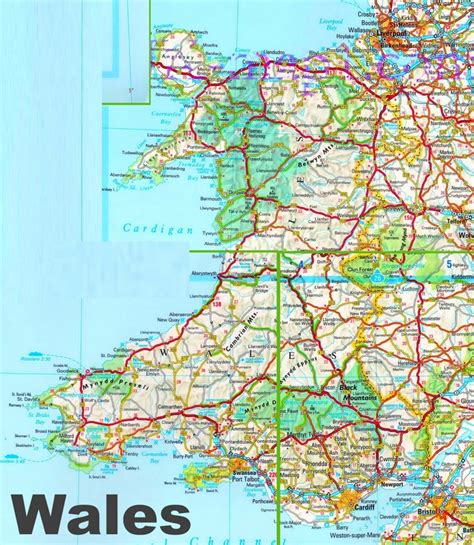 Wales is probably the most beautiful country you never heard of! Detailed map of Wales