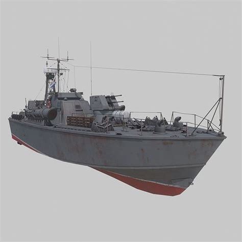 3d Model Torpedo Boat Project 183 Vr Ar Low Poly Cgtrader