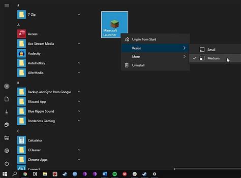How To Create Custom Start Menu Tiles In Windows 10 Windows 10 Tile